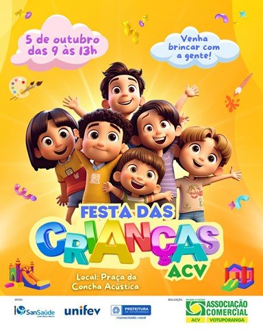 ACV organiza evento gratuito dia 5 de outubro na praça da Concha