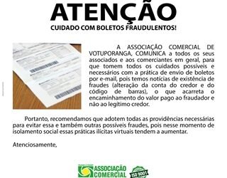ACV alerta sobre fraudes em boletos eletrônicos