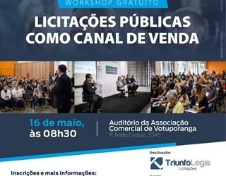 ACV promove workshop sobre licitações nesta quinta-feira