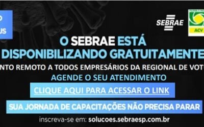 Associados da ACV podem ter atendimento gratuito do Sebrae-SP