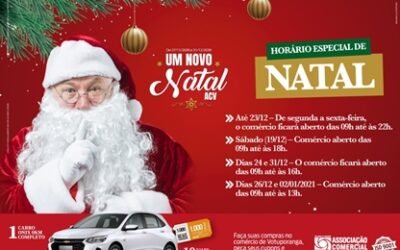Comércio abre até às 18h, neste sábado