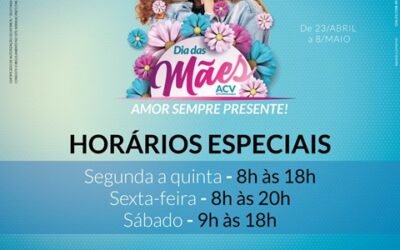 Comércio abre em horários diferenciados na semana das Mães