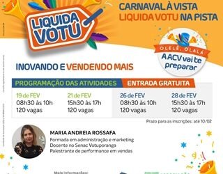 Liquida Votu: inovação nas vendas é assunto de palestra na ACV