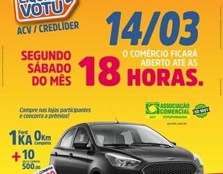 Liquida Votu: lojas ficam abertas neste sábado até às 18h