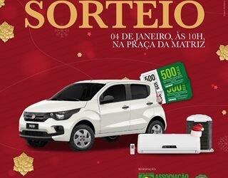 “Natal Premiado ACV”: sorteio de 12 prêmios será neste sábado
