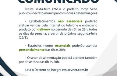 Novas orientações sobre restrições da Covid-19