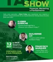 Talk show com ACV e Sebrae vai falar sobre Black Friday